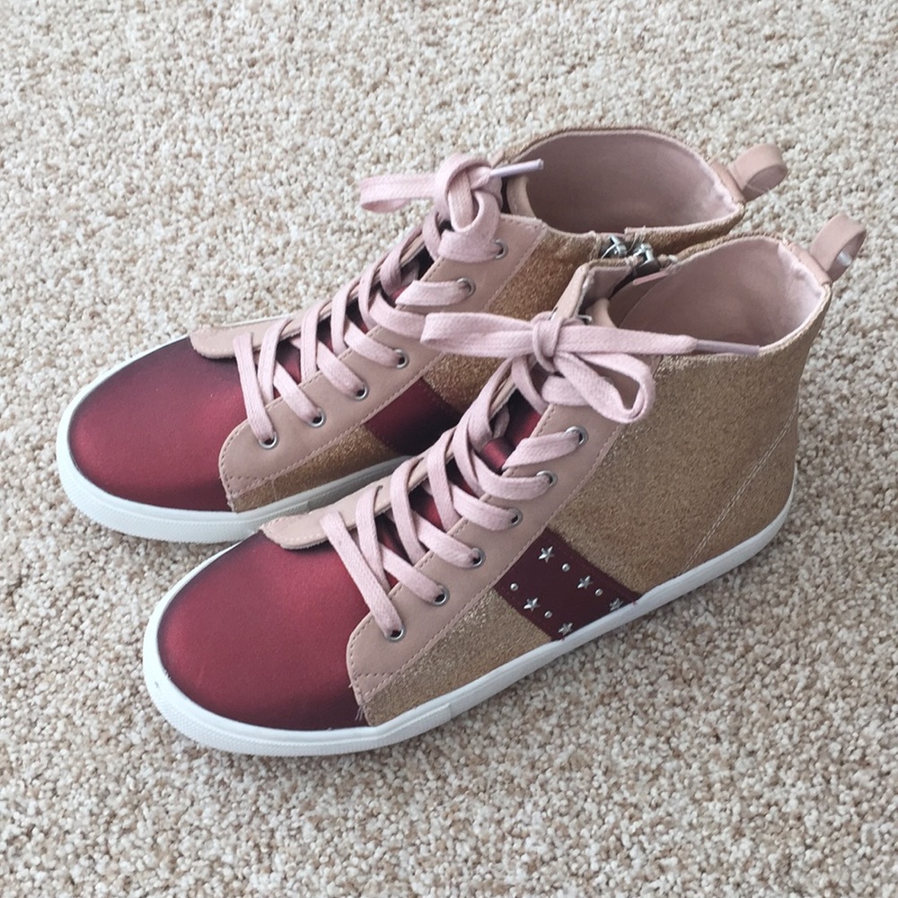 Sam Edelman HITOP Girls shoes sz 5 NEW